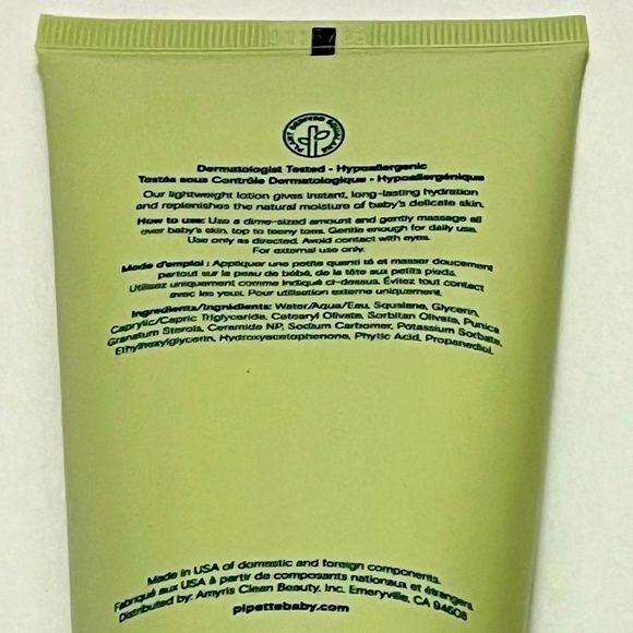 Pipette Fragrance Free Baby Lotion 6.7 oz each lot of 2 - New & Sealed - Picture 3 of 4